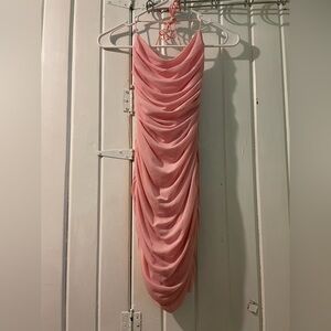 TIC TOC RUCHED bodycon mini dress-small NWT